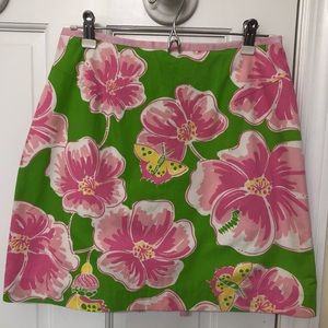 Lilly Pulitzer flower skirt